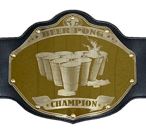 Beer Pong Championship Belt Trophy Customizable Undisputed Belts