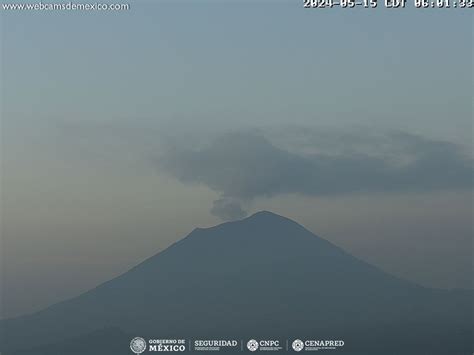 Registra Cenapred Exhalaciones Del Volc N Popocat Petl En Las