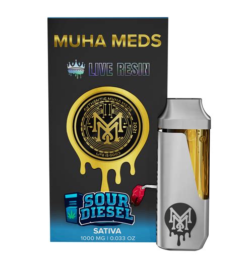 Sour Diesel Live Resin Disposable 1000mg Muha Meds