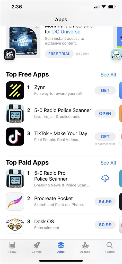 My 5-0 Radio Police Scanner app is currently the top paid app and 2nd