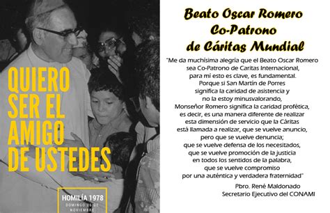 Beato Oscar Arnulfo Romero Co Patrono De C Ritas En El Mundo El