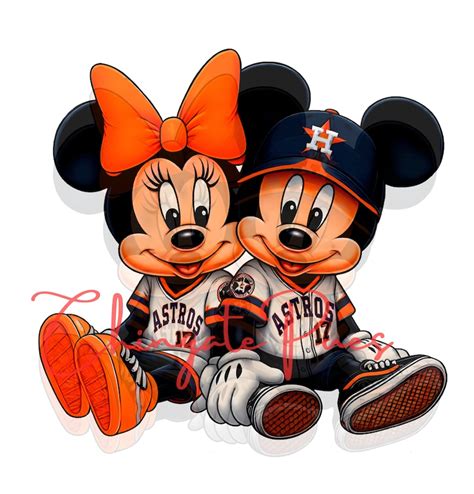 Mickey And Minnie Mouse Houston Astros Etsy