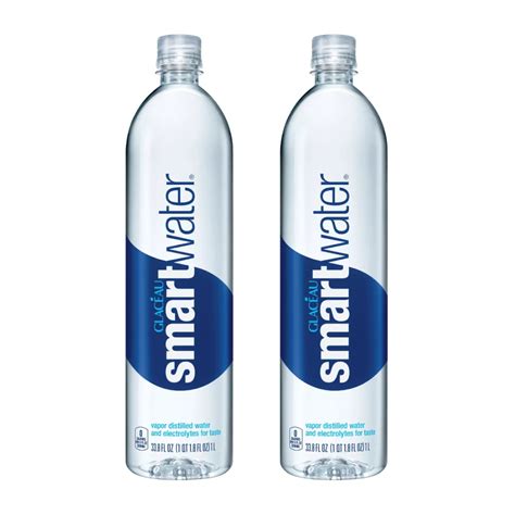 Pair Of 1l Smartwater Bottles Backpacking Water Filtration