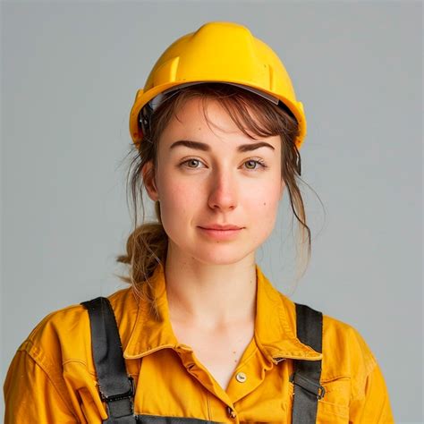 Premium Photo Portrait Of An Plumber Engineer Woman Looking At The