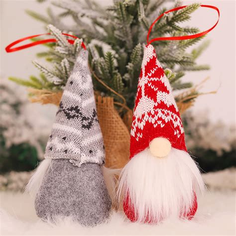 Spring Park Christmas Santa Faceless Gnome Xmas Tree Hanging Ornaments