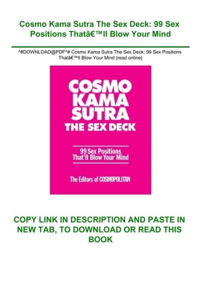 DOWNLOAD PDF Cosmo Kama Sutra The Sex Deck 99 Sex Positions ThatÃÂ