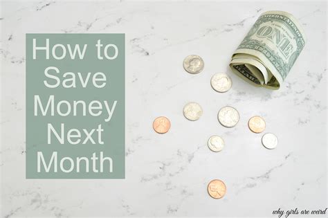 How to Save Money Next Month - Why Girls Are Weird