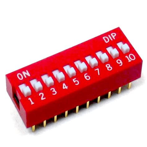 DIP Switch 10 Positions - Electronation Pakistan