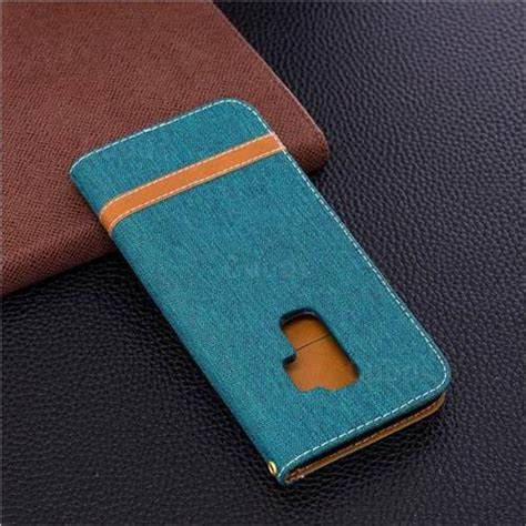 Jeans Cowboy Denim Leather Wallet Case For Samsung Galaxy S9 Plus S9