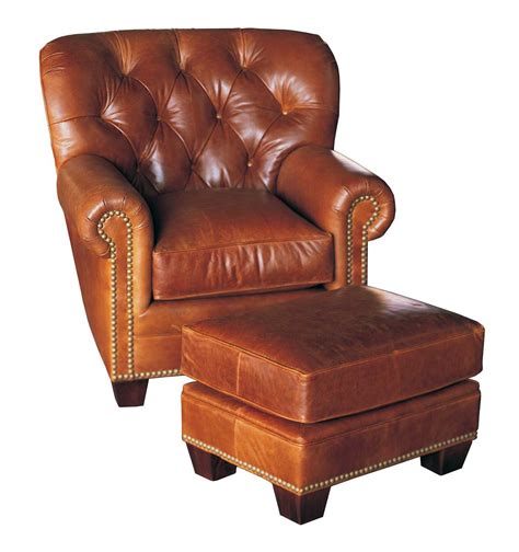 Classic Leather Fireside Tufted Back Club Chair | CL117786