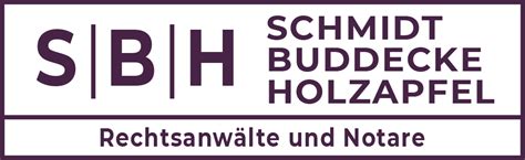 SBH Recht De Anwaltskanzlei Notariat SBH SCHMIDT BUDDECKE