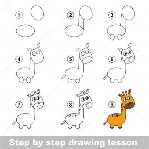 Desenho De Girafa Facil - Desenho De Girafa Passo A Passo Página Mostra Como Aprender Passo