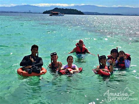 Fun Boat Snorkeling Island Visit Amazing Borneo Tours