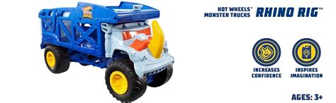 Купить Hot Wheels Monster Trucks Monster Mover Rhino Hauler HFB Mattel Хот Вілс Монстро