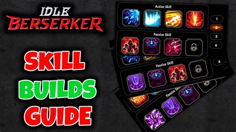 Best Skill Builds For Bosses And Dungeons Idle Berserker Beginners