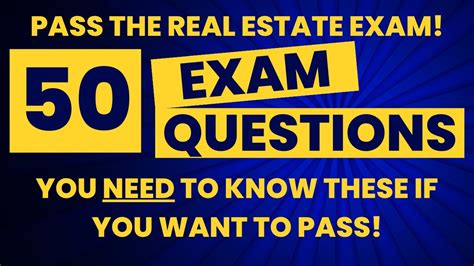 🚀🏡 Real Estate Exam 2024 50 Questions To Pass The Exam Real Estate