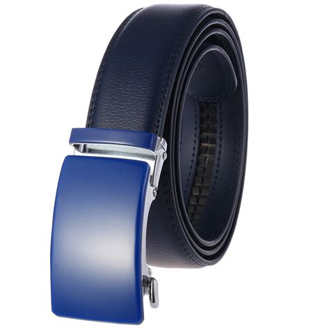 Perfect Fit No Holes Automatic Genuine Leather Buckle Belt For Men