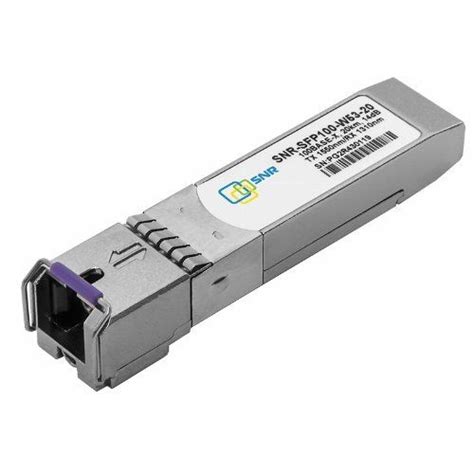 SNR-SFP100-W53-20 - Одноволоконный модуль, SFP WDM 100Base-FX, разъем ...