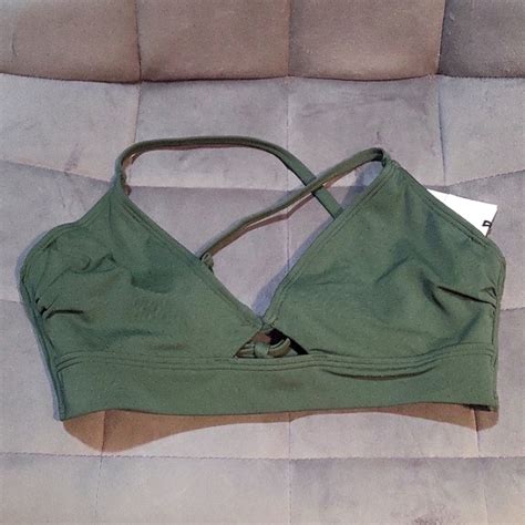 Shade Shore Swim Shade Shore Womens Green Bikini Top B Nwt