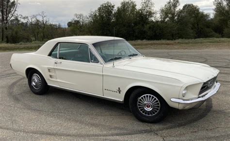 For Sale 1967 Ford Mustang Coupe Wimbledon White C Code 289ci V8 3 Speed Auto 95k Miles