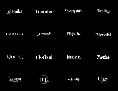 Typography logo, fashion, wedding, clothing logo design (1) | Images ...