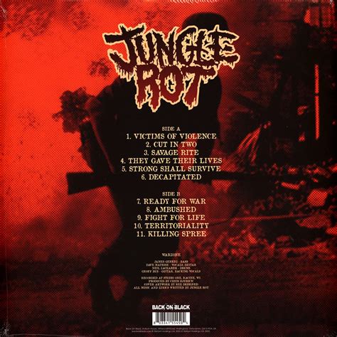 Jungle Rot War Zone Red Vinyl Edition Vinyl Lp Uk