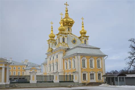 The Church Of The Holy Apostles Peter And Paul Peterhof Editorial