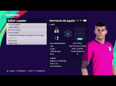 Face Leandro Brey Boca Juniors EFootball PES 2021 YouTube