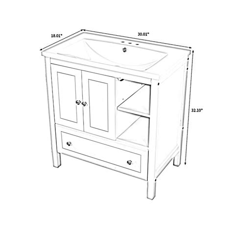 Winston Porter Ossy 30 01 Single Bathroom Vanity With Ceramic Top