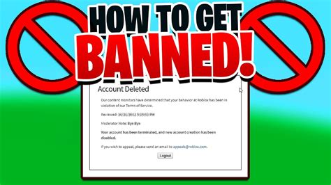 How To Get Banned In Roblox Youtube