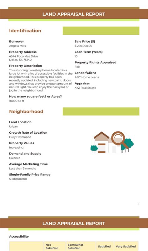 Land Appraisal Report Template - PDF Templates | Jotform