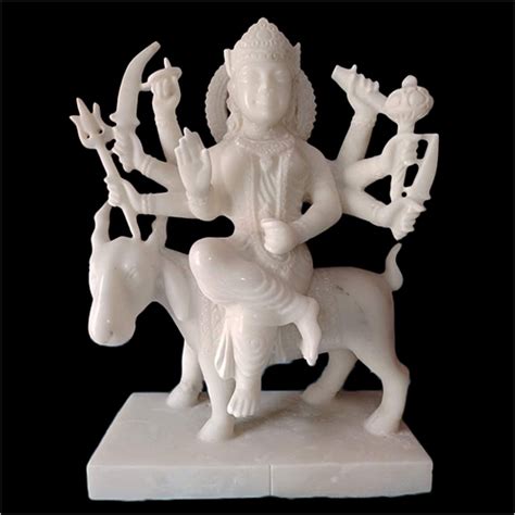 Durable Marble Durga Maa Statue at Best Price in Jaipur | Kalicharan Om Prakash Vajpayee (murti ...