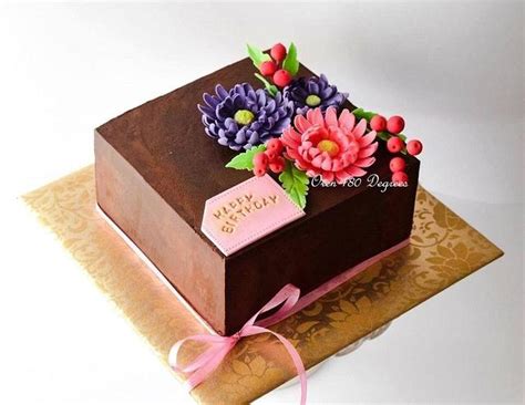 Naked Ganache Cake Decorated Cake By Oven Degrees Cakesdecor