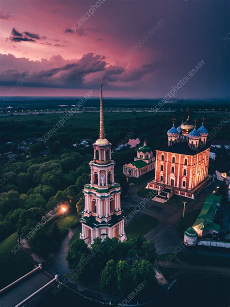 Aerial view of Ryazan Kremlin, Russia - Stock Image - F039/4741 ...
