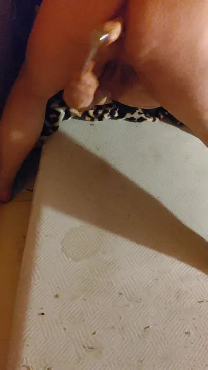 Sissy Fucks Her Pussy With Inch Homemade Dildo Attached To Socket Wrench And Gets A Bit To