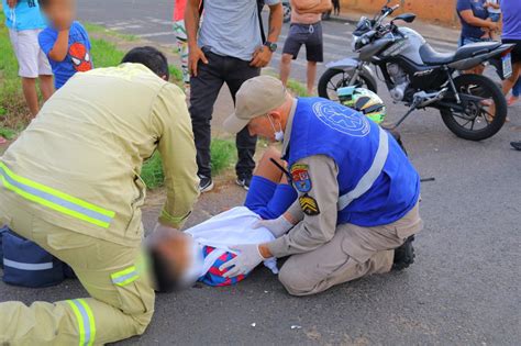 Criança de nove anos sofre fratura na clavícula após colisão