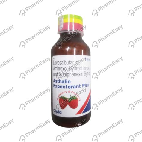 Asthalin Expectorant Plus Strawberry And Raspberry Flavour Bottle Of