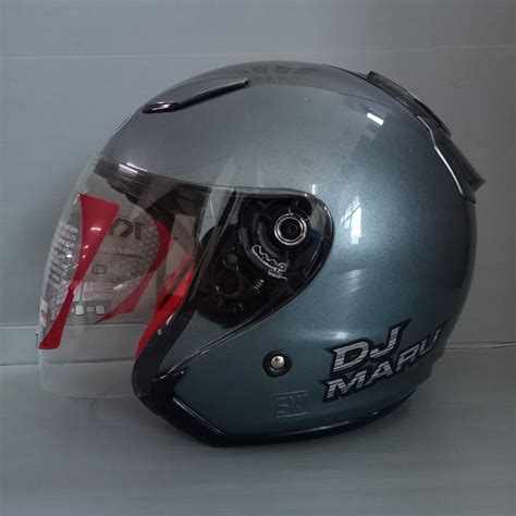 Jual HELM KYT DJ MARU SOLID KYT HALF FACE DJ MARU WHITE KYT DJ MARU