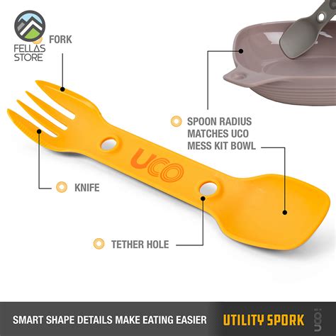 Uco Gear Eco Utility Spork Pack Slate Pinnacle Pro