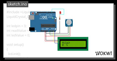 Led Potensio Wokwi Esp Stm Arduino Simulator