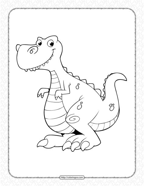 Dinosaur Pdf Coloring Pages