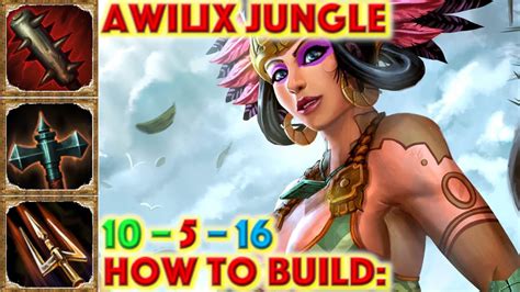 SMITE HOW TO BUILD AWILIX Awilix Jungle Build Gameplay Smite