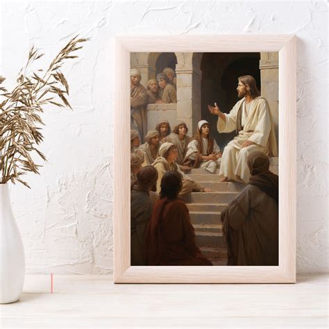 Jesus in the Temple Water Color Painting Renaissance Painting Spray ...