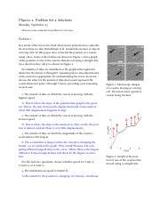 Pset Solutions Pdf Physics Problem Set Solutions Monday