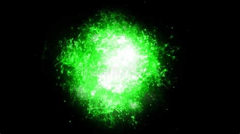 Green Explosion Fire Particle Effect Animation Stock Footage Video Of