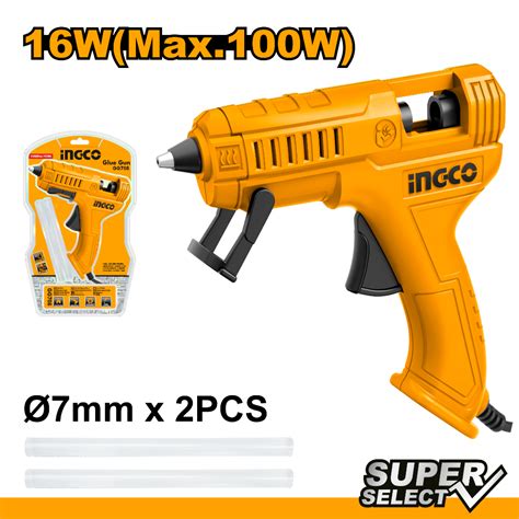 INGCO Corded High Temperature Hot Electric Glue Gun For DIY Craft Work 11 2mm GG148 7mm GG708