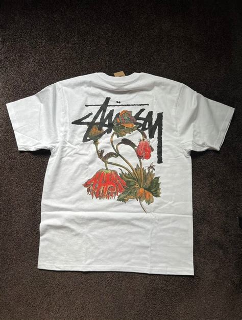 Stussy Stussy Withered Flower Tee White Grailed