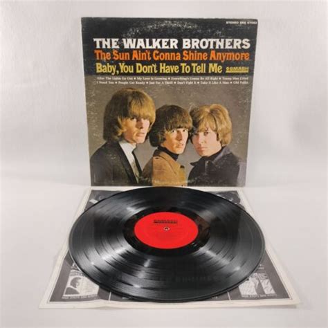 The Walker Brothers The Sun Ain T Gonna Shine Anymore Vinyl Record LP