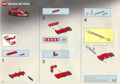 View LEGO® instruction 8386 Ferrari F1 Racer 1:10 - LEGO instructions ...