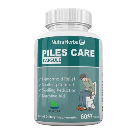 Nutraherbal Piles Care Capsule Natural Relief For Hemorrhoids Bulk